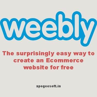 Weebly ecommerce website